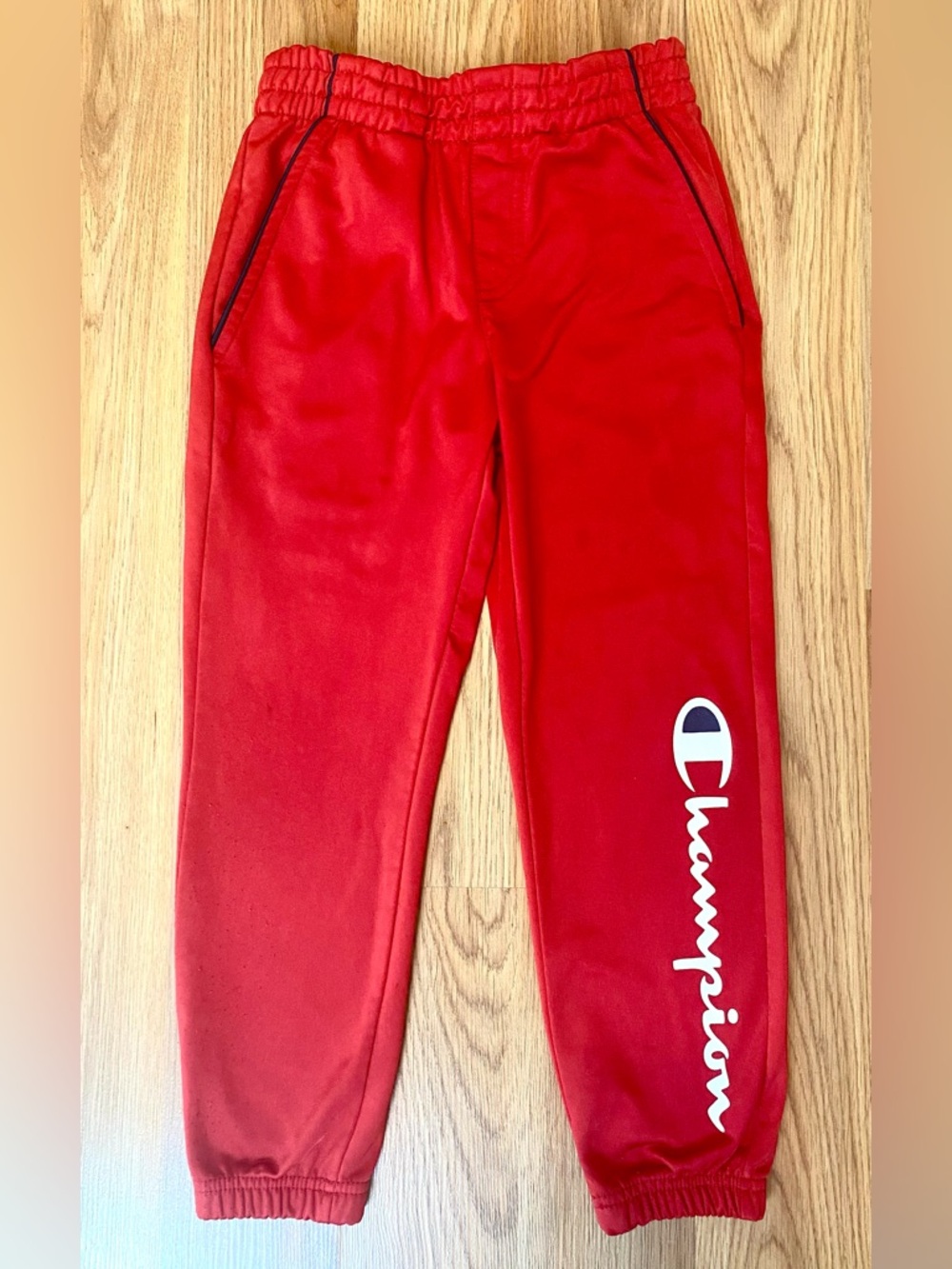 🍎 CHAMPION 2 PIECE TRACKSUIT FOR BOY SIZE 6! RED ZIP UP JACKET PANTS JOGGERS - Picture 6 of 11